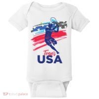 USA Tennis Support The Team Shirts USA Tennis Lover Baby Bodysuit thumb 0
