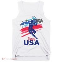 USA Tennis Support The Team Shirts USA Tennis Lover Tank Top thumb 0