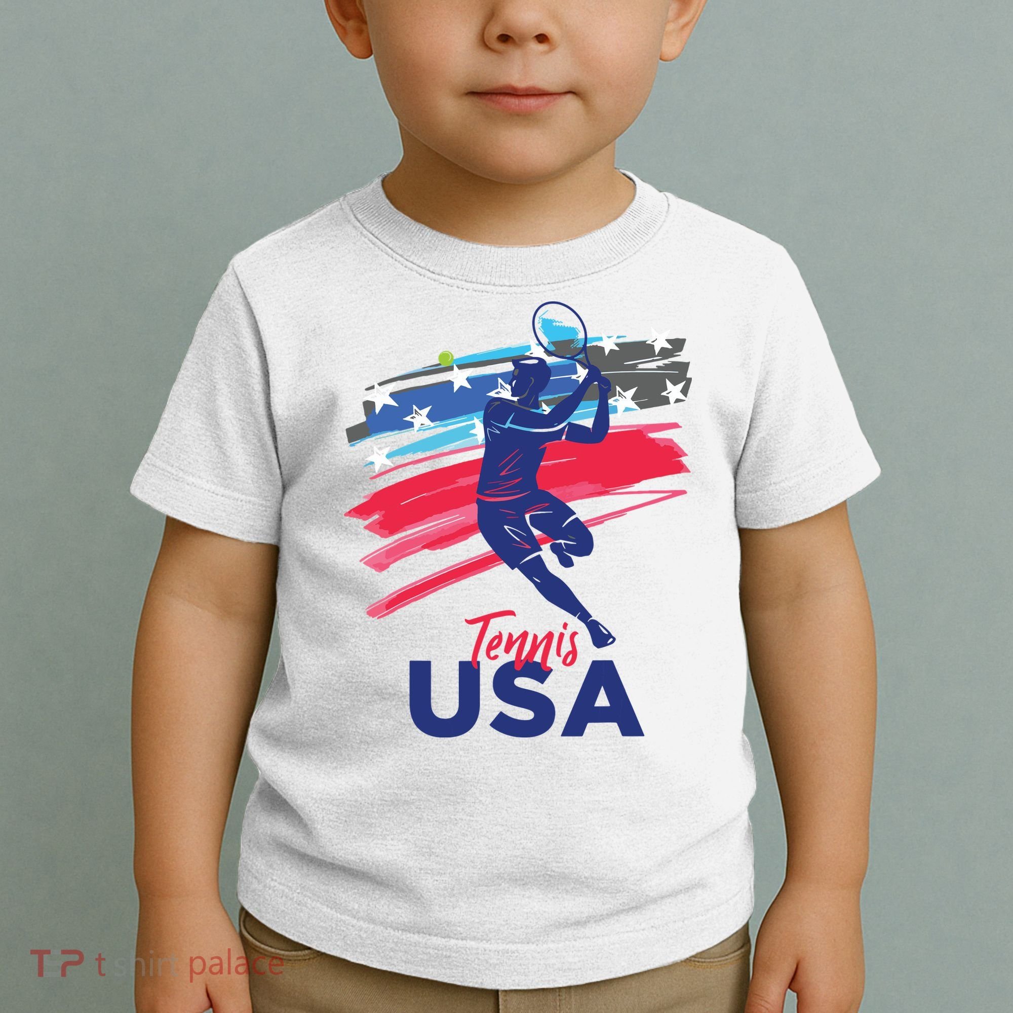 USA Tennis Support The Team Shirts USA Tennis Lover Toddler T-Shirt