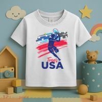 USA Tennis Support The Team Shirts USA Tennis Lover Toddler T-Shirt thumb 3