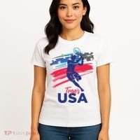 USA Tennis Support The Team Shirts USA Tennis Lover Women's T-Shirt thumb 4