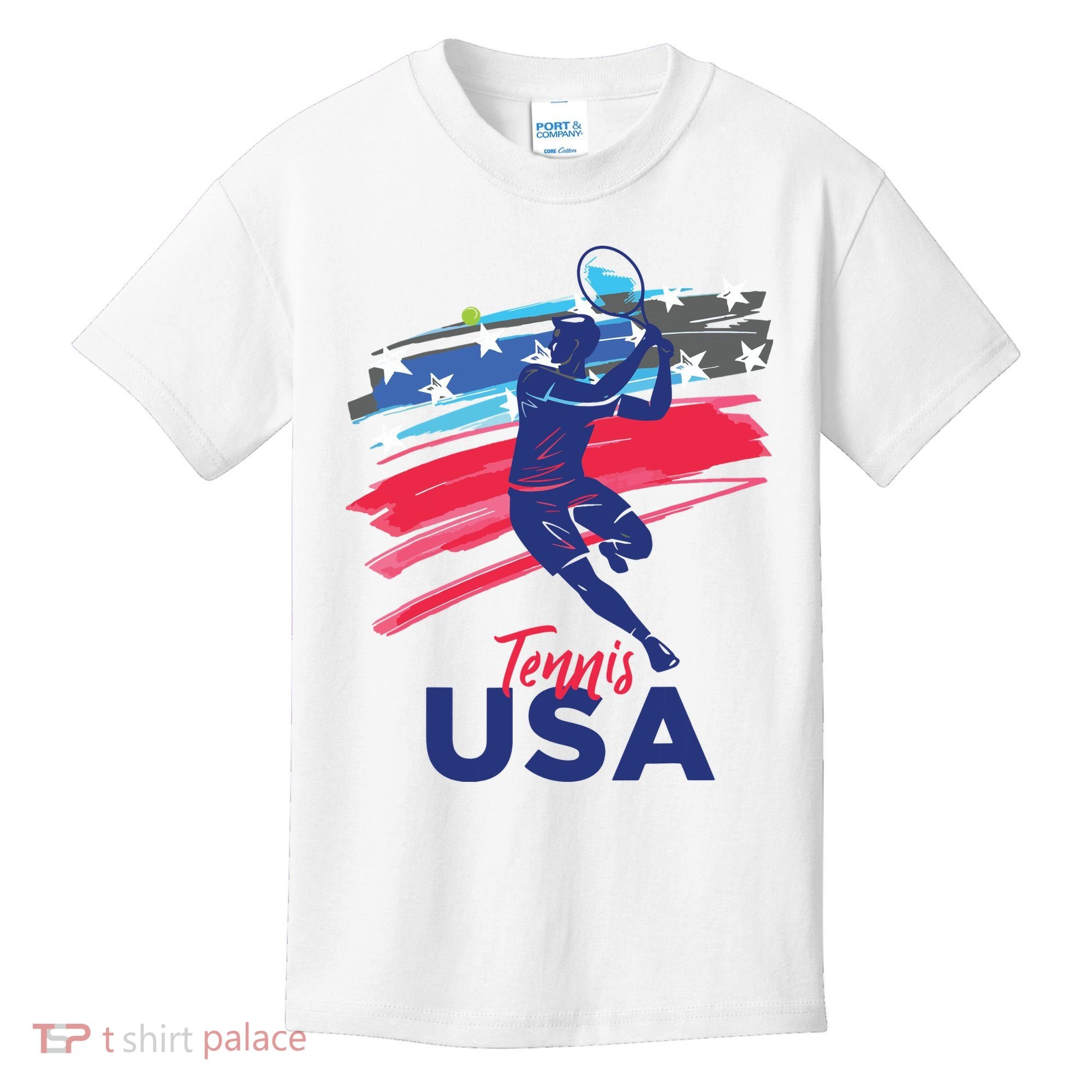 USA Tennis Support The Team Shirts USA Tennis Lover Kids T-Shirt