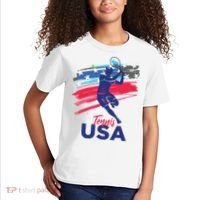 USA Tennis Support The Team Shirts USA Tennis Lover Kids T-Shirt thumb 2