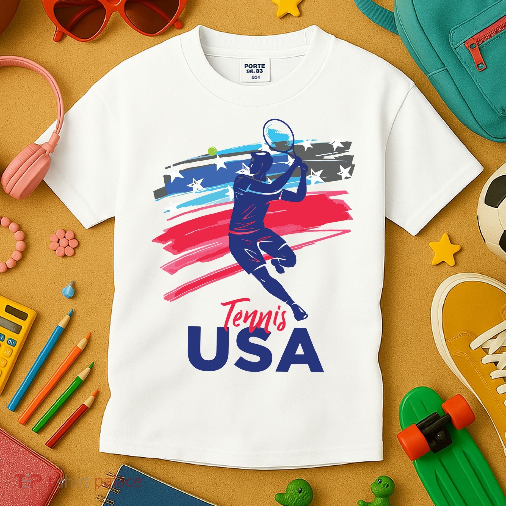 USA Tennis Support The Team Shirts USA Tennis Lover Kids T-Shirt