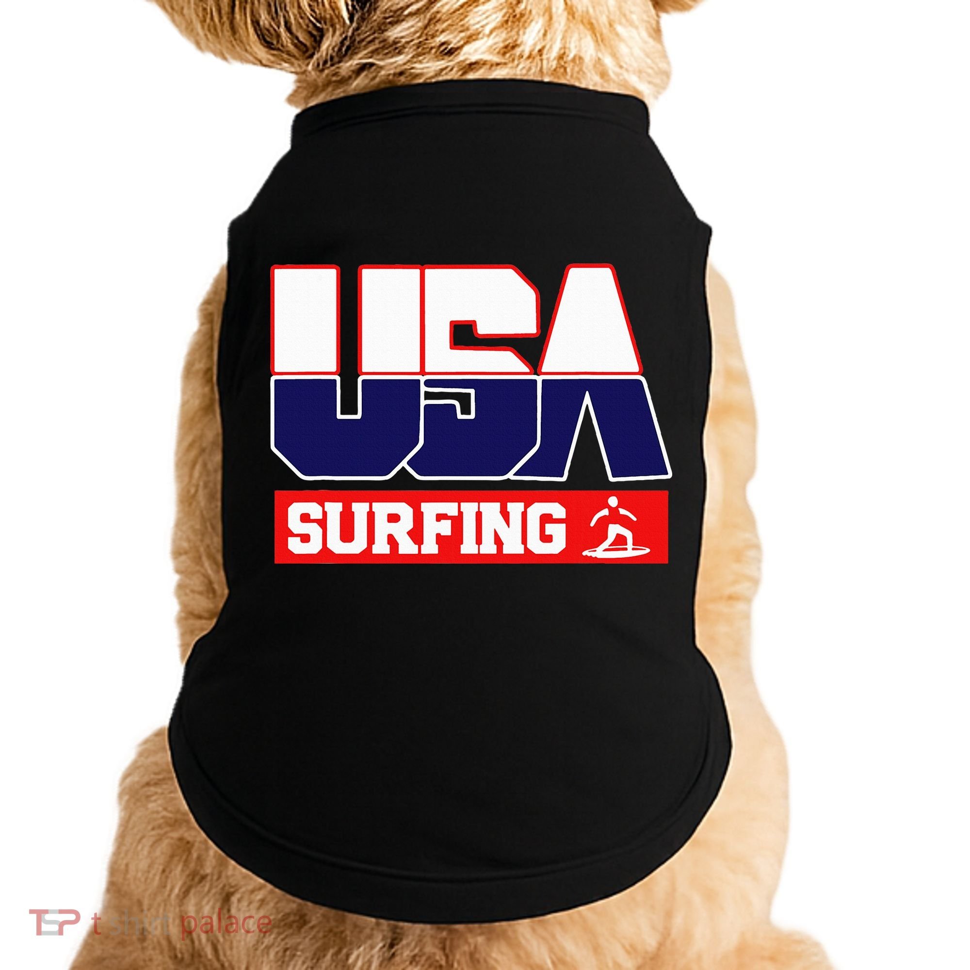Usa Team Surfing American Sports Doggie Tank