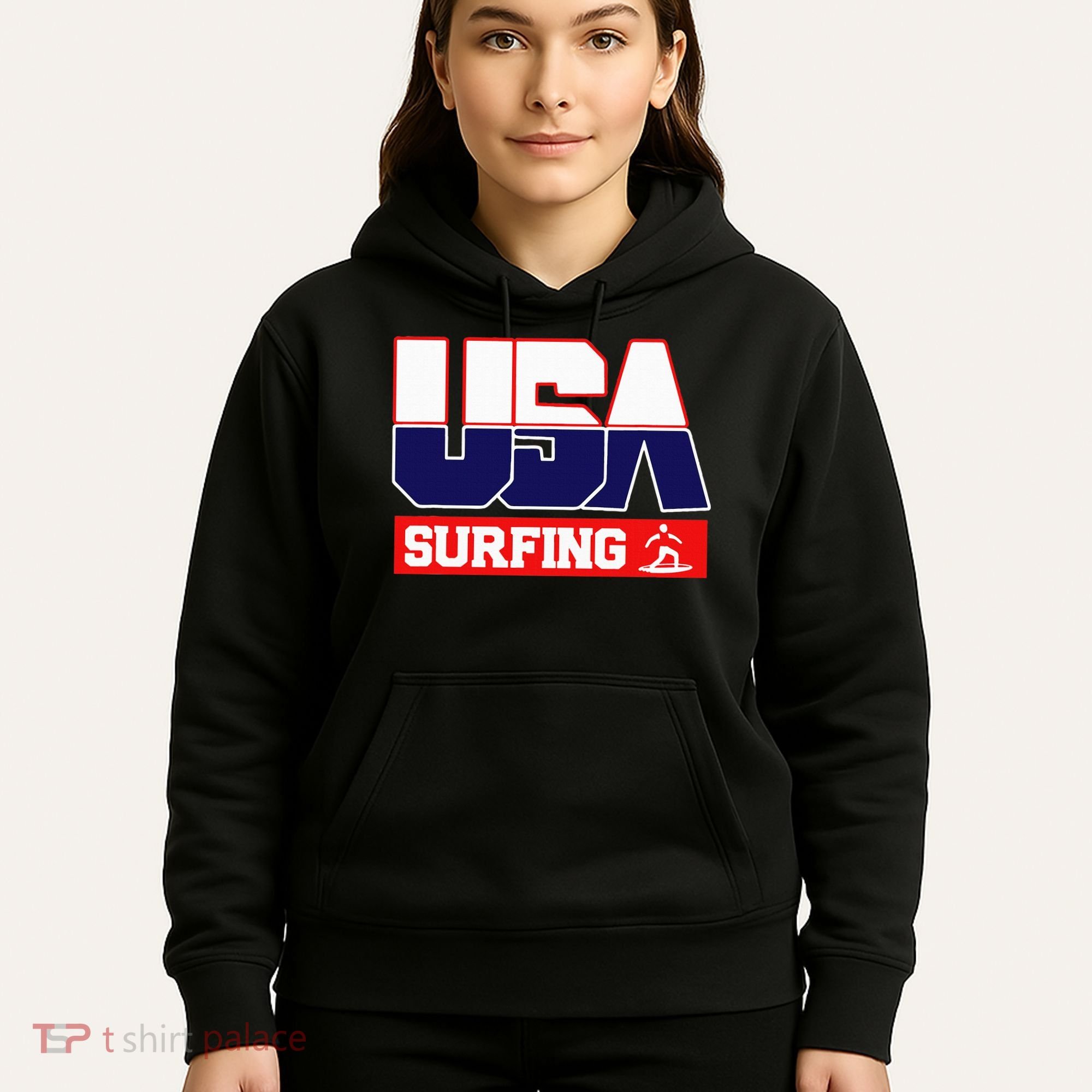 Usa Team Surfing American Sports Hoodie