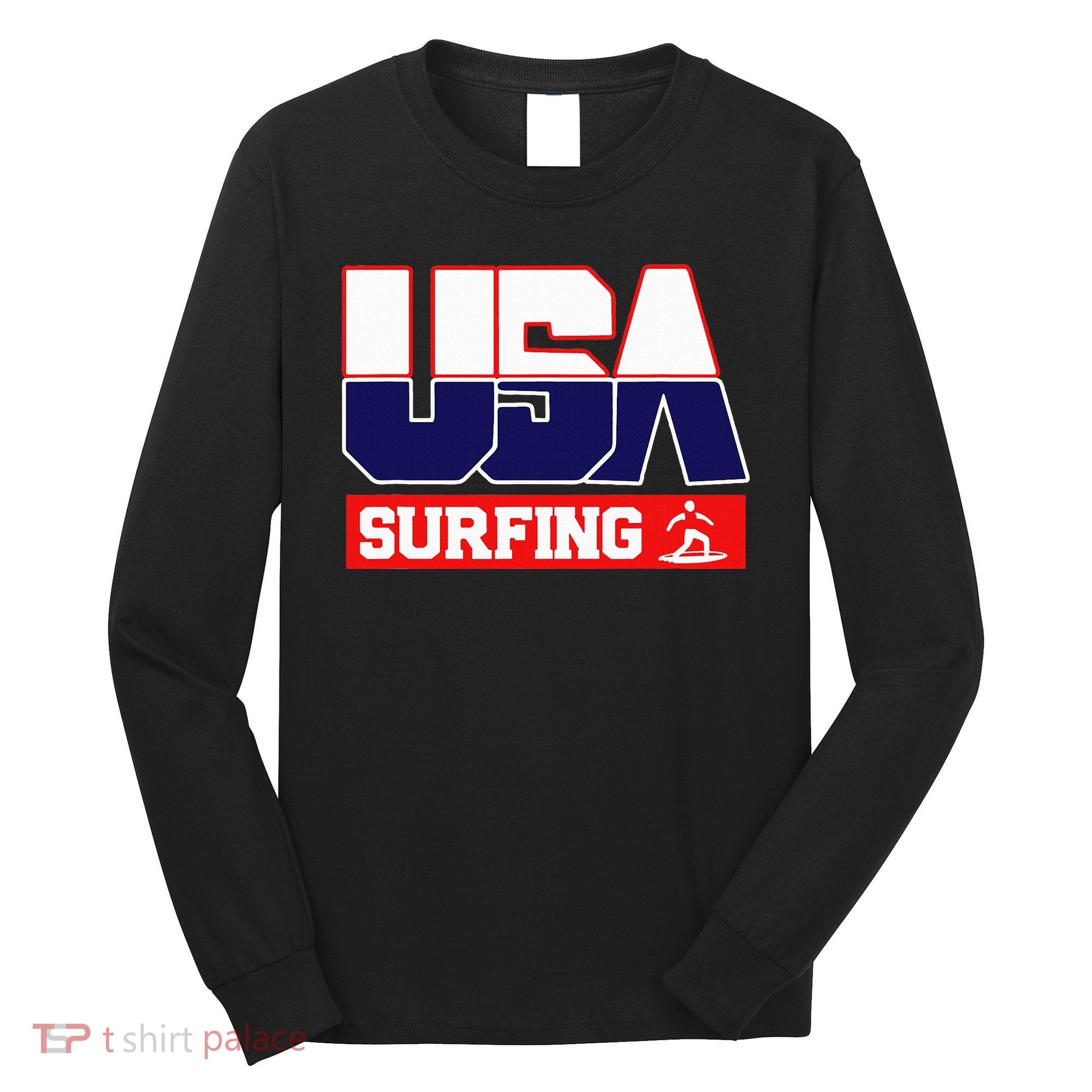 Usa Team Surfing American Sports Long Sleeve Shirt