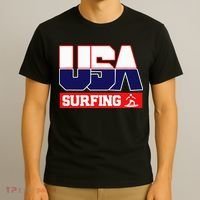 Usa Team Surfing American Sports T-Shirt thumb 3