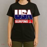Usa Team Surfing American Sports T-Shirt thumb 4