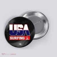 Usa Team Surfing American Sports Button thumb 0