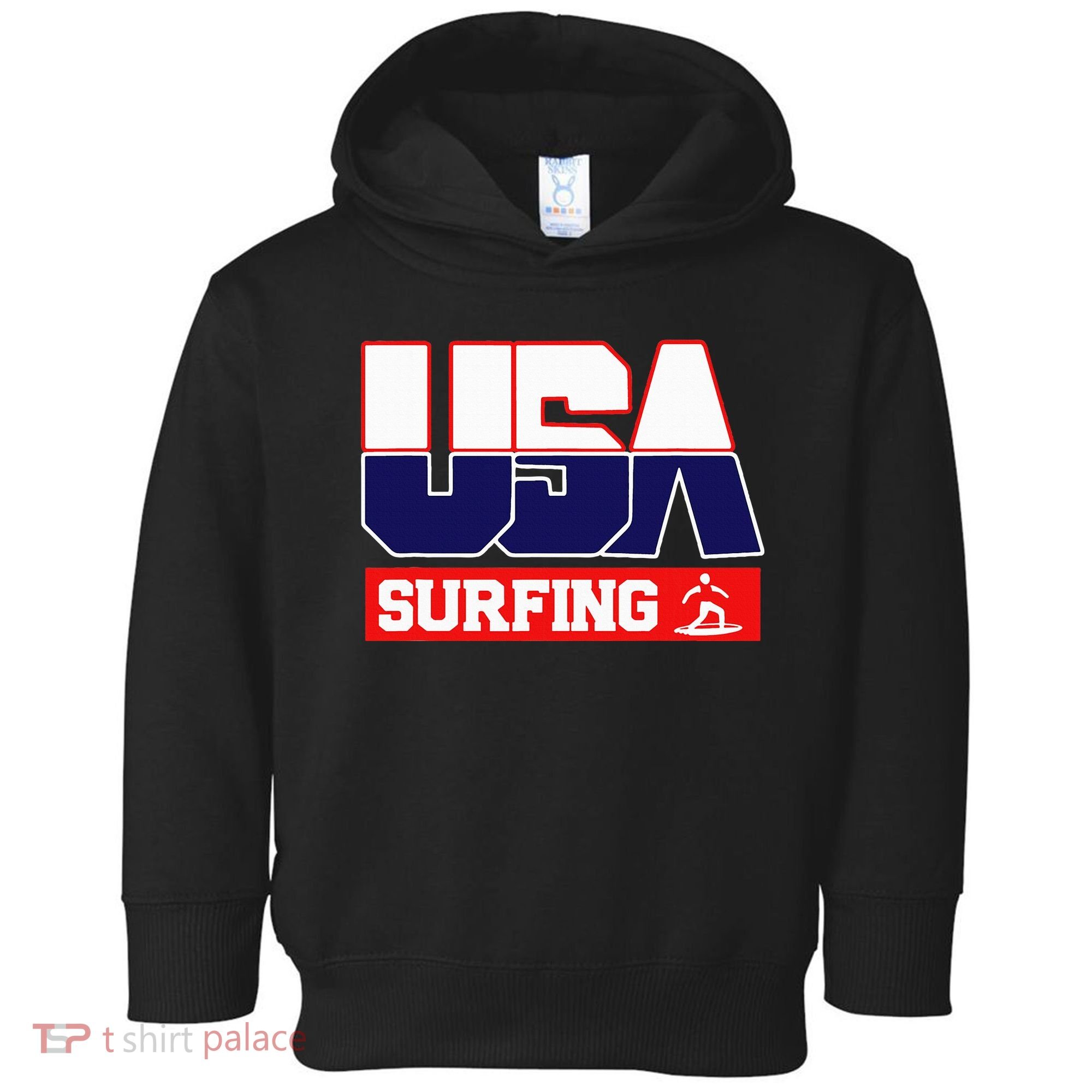 Usa Team Surfing American Sports Toddler Hoodie