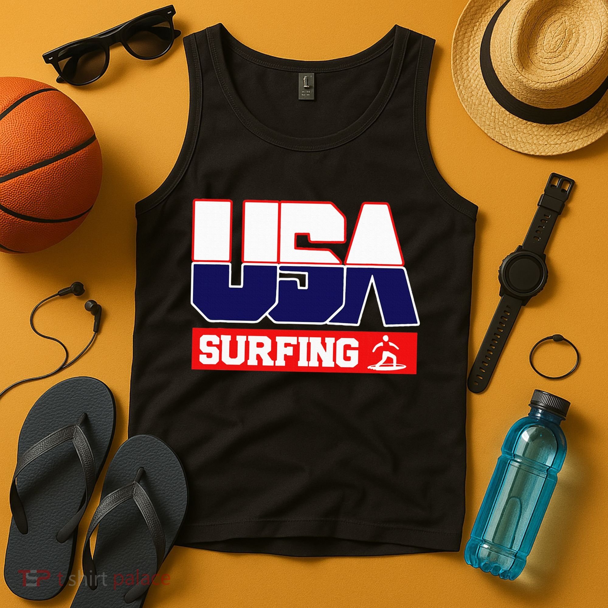 Usa Team Surfing American Sports Tank Top