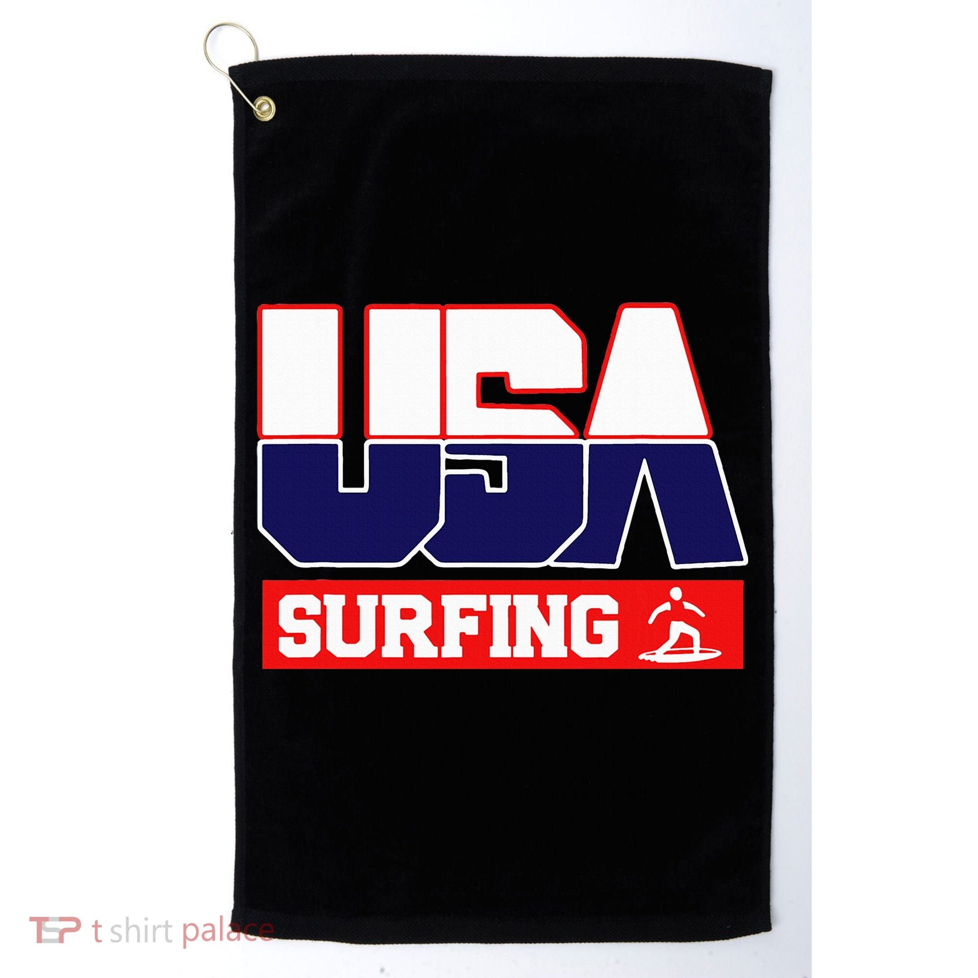 Usa Team Surfing American Sports Golf Towel