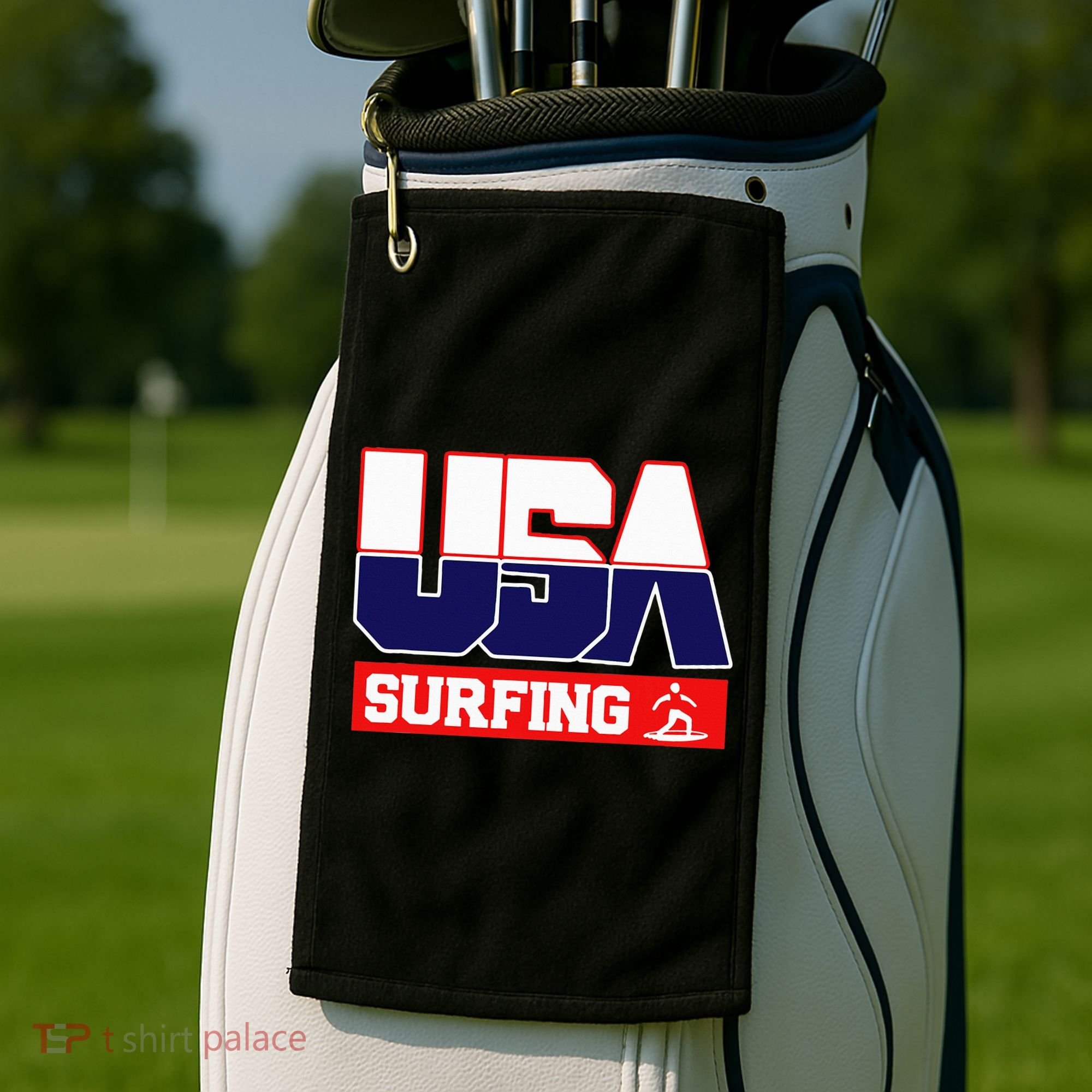 Usa Team Surfing American Sports Golf Towel