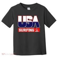 Usa Team Surfing American Sports Toddler T-Shirt thumb 0