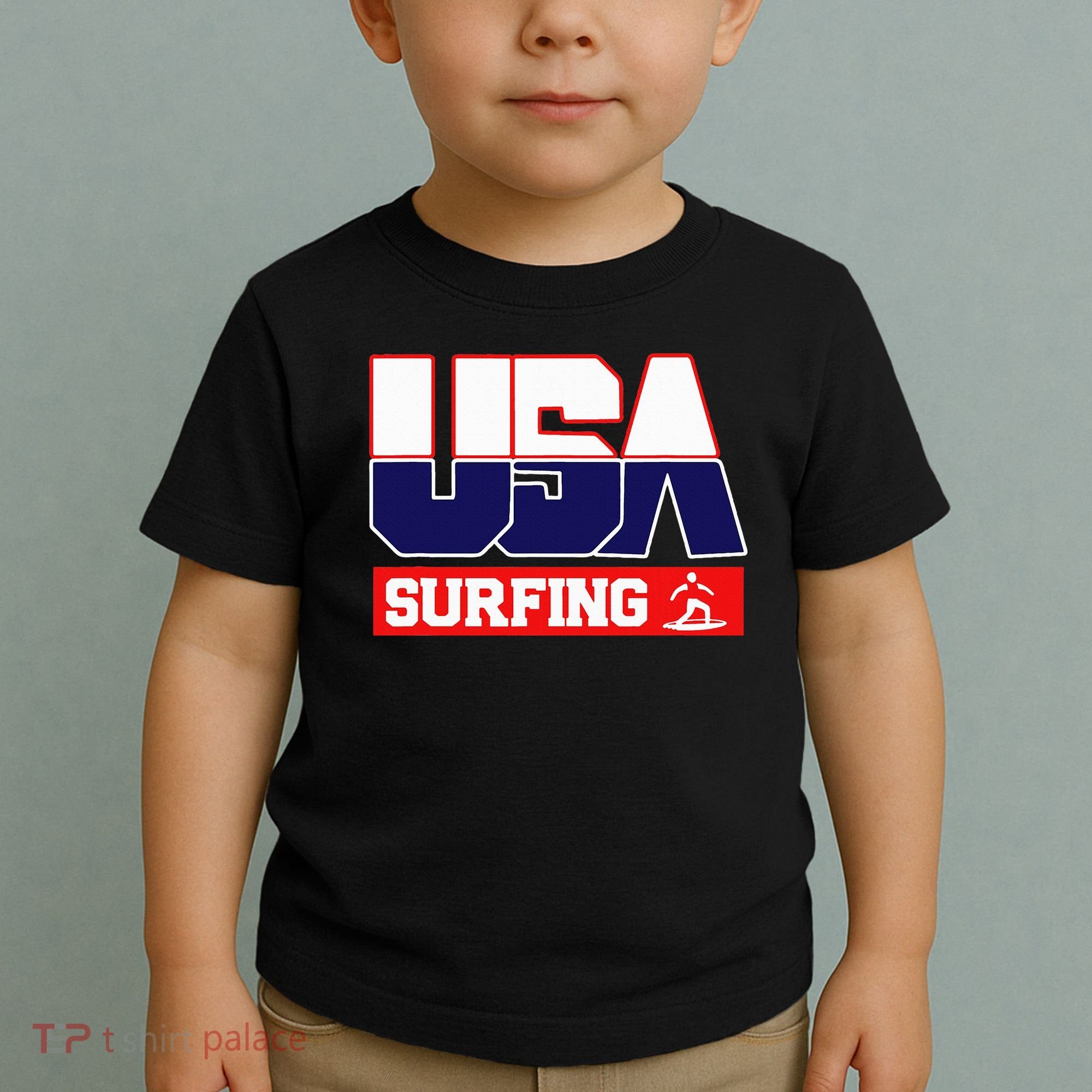 Usa Team Surfing American Sports Toddler T-Shirt