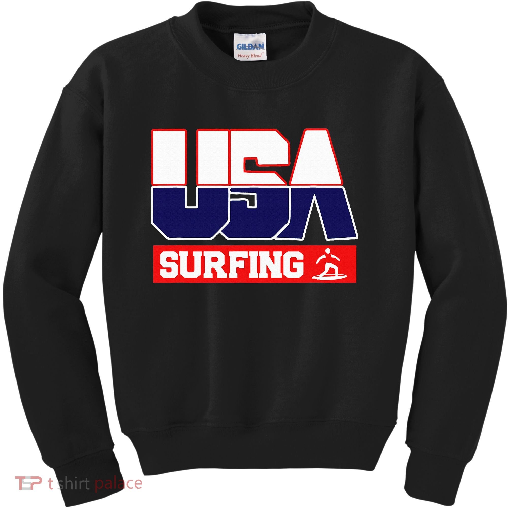Usa Team Surfing American Sports Kids Sweatshirt