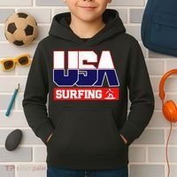 Usa Team Surfing American Sports Kids Hoodie thumb 2