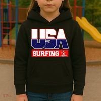 Usa Team Surfing American Sports Kids Hoodie thumb 3