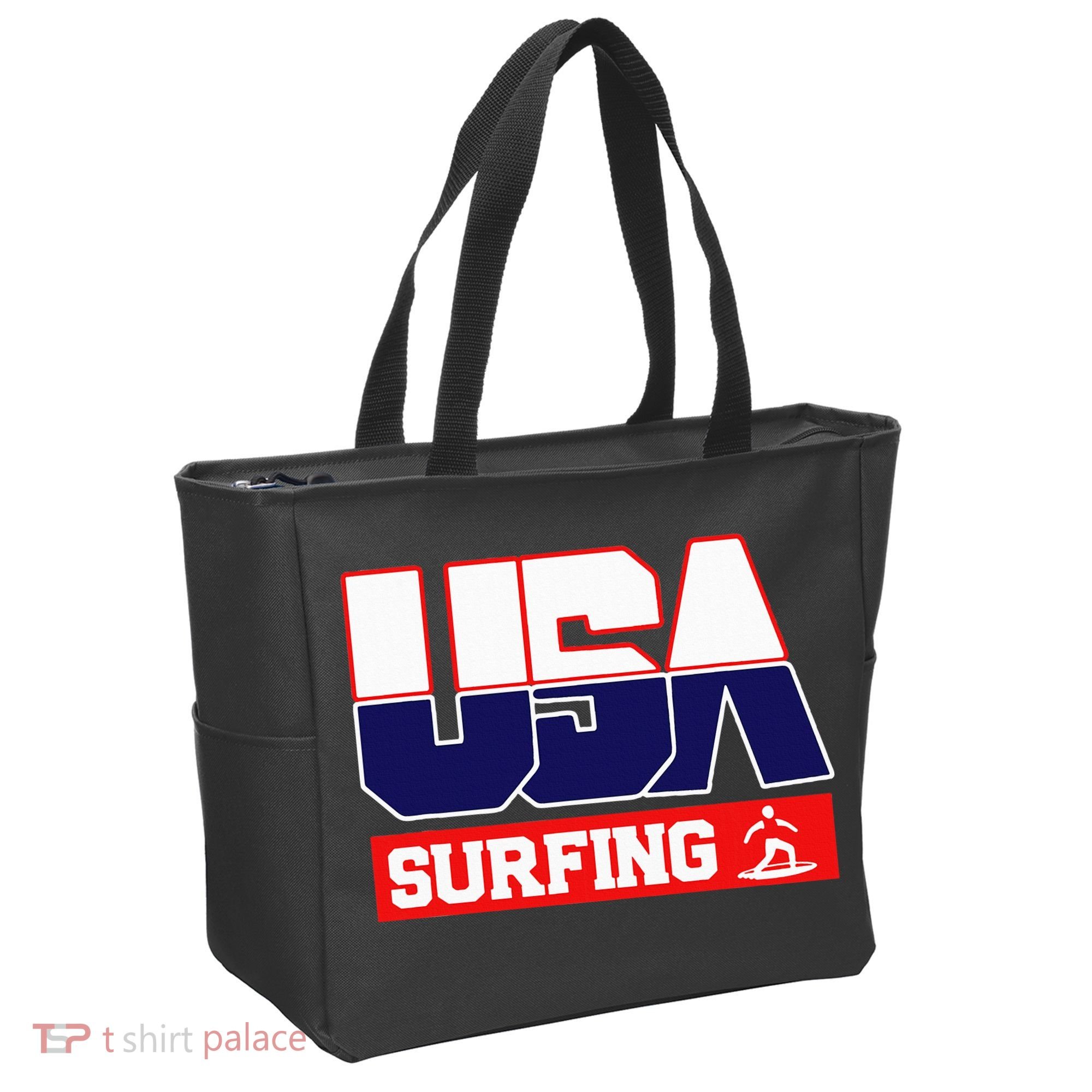 Usa Team Surfing American Sports Tote Bag