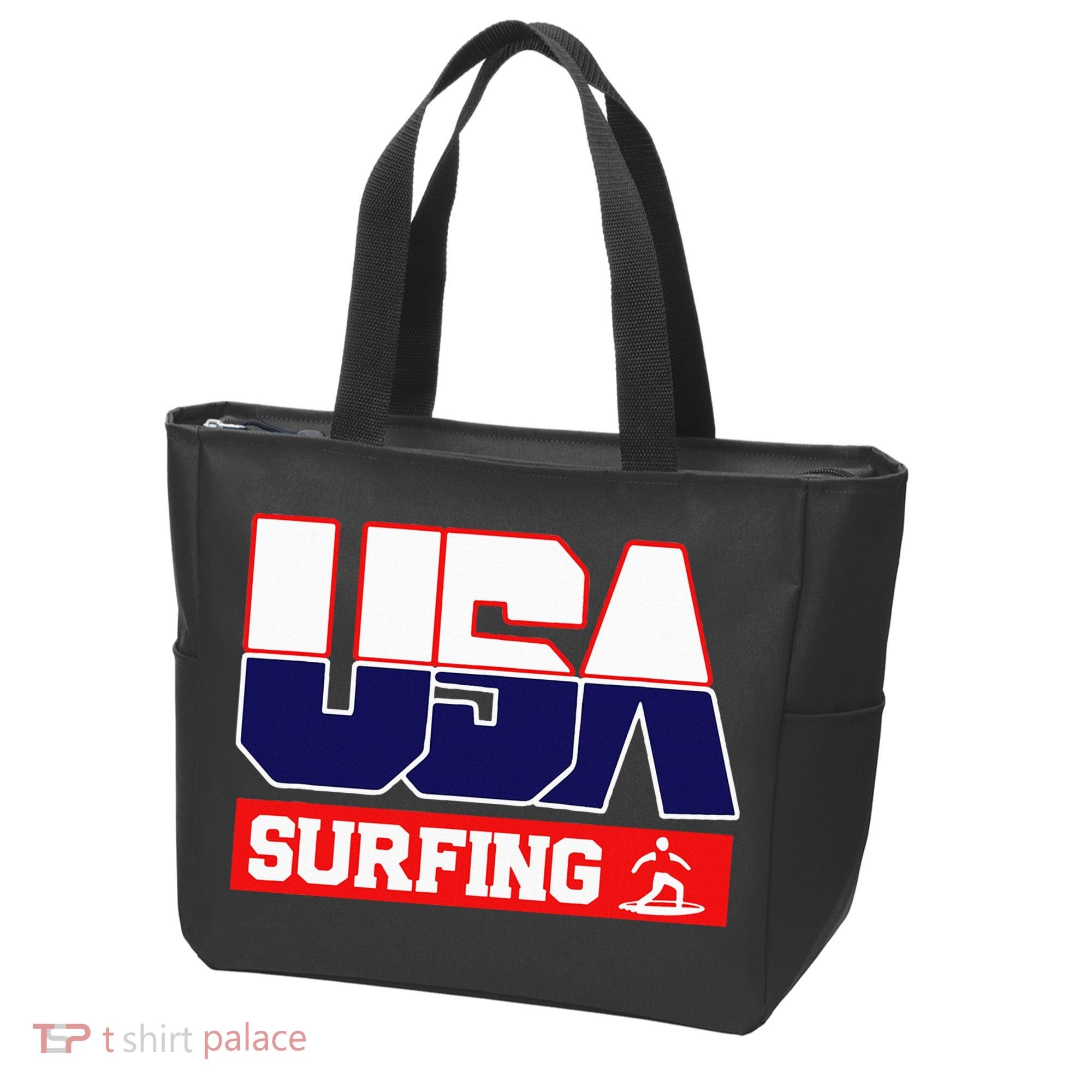 Usa Team Surfing American Sports Tote Bag
