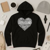 Ultrasound Tech Sonographer Radiology Sonography Heart 2 Hoodie thumb 3