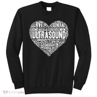 Ultrasound Tech Sonographer Radiology Sonography Heart 2 Sweatshirt