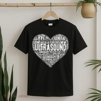 Ultrasound Tech Sonographer Radiology Sonography Heart 2 T-Shirt thumb 2