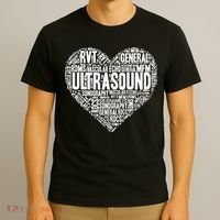 Ultrasound Tech Sonographer Radiology Sonography Heart 2 T-Shirt thumb 3