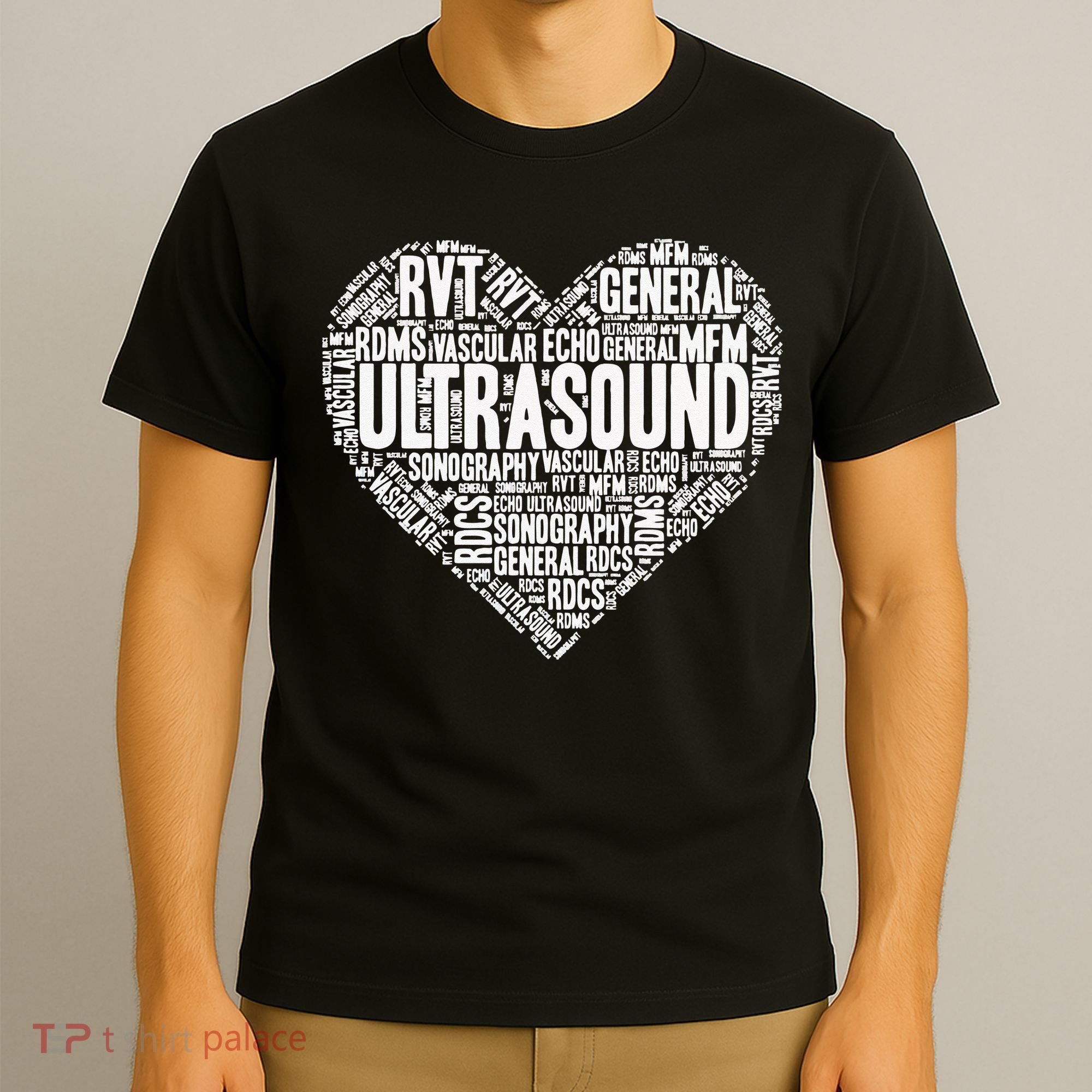 Ultrasound Tech Sonographer Radiology Sonography Heart 2 T-Shirt