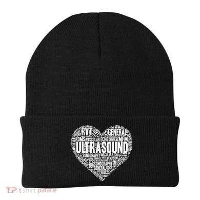 Ultrasound Tech Sonographer Radiology Sonography Heart 2 Beanie