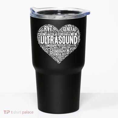 Ultrasound Tech Sonographer Radiology Sonography Heart 2 Tumbler