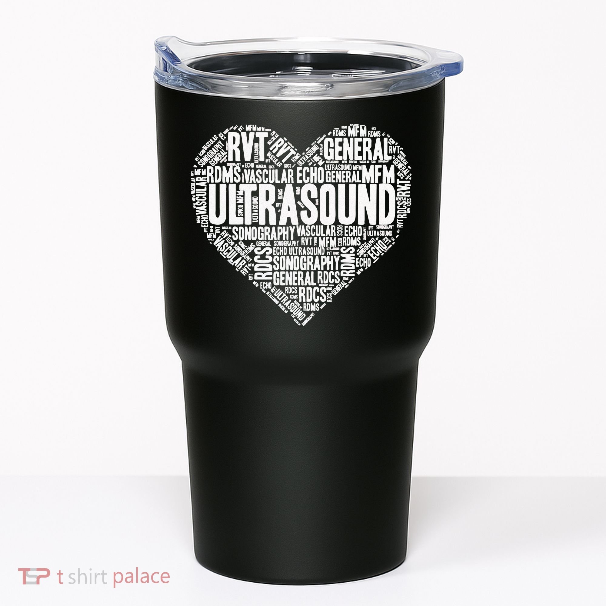 Ultrasound Tech Sonographer Radiology Sonography Heart 2 Tumbler