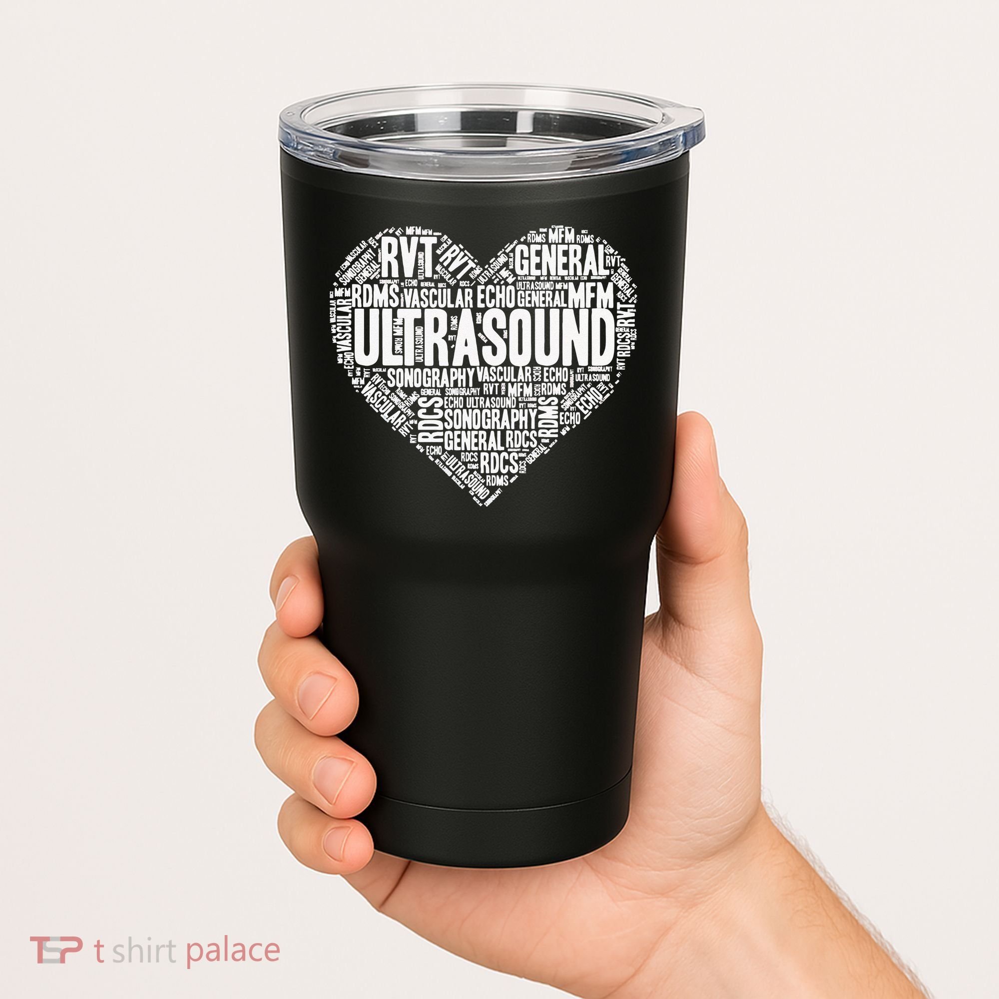 Ultrasound Tech Sonographer Radiology Sonography Heart 2 Tumbler