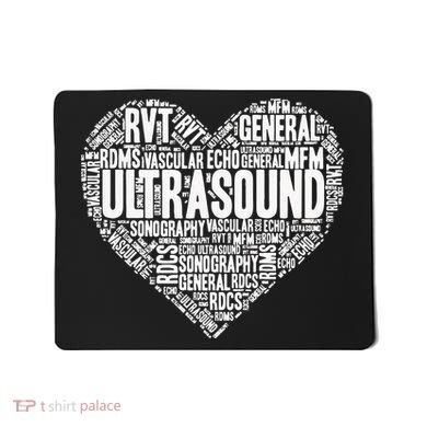 Ultrasound Tech Sonographer Radiology Sonography Heart 2 Mousepad
