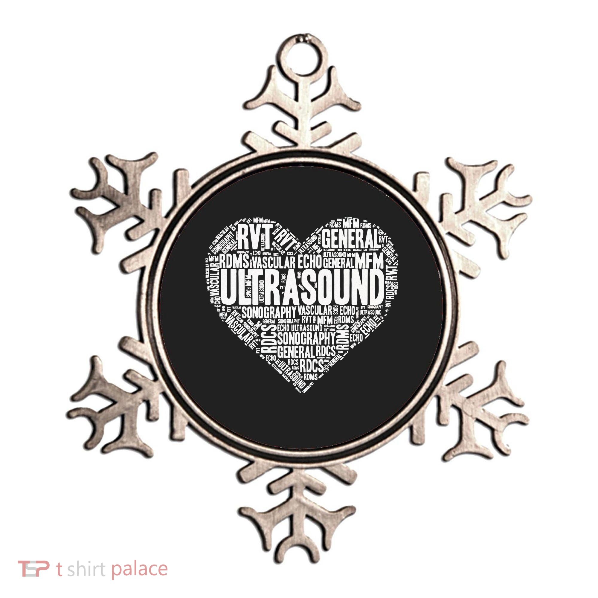 Ultrasound Tech Sonographer Radiology Sonography Heart 2 Ornament