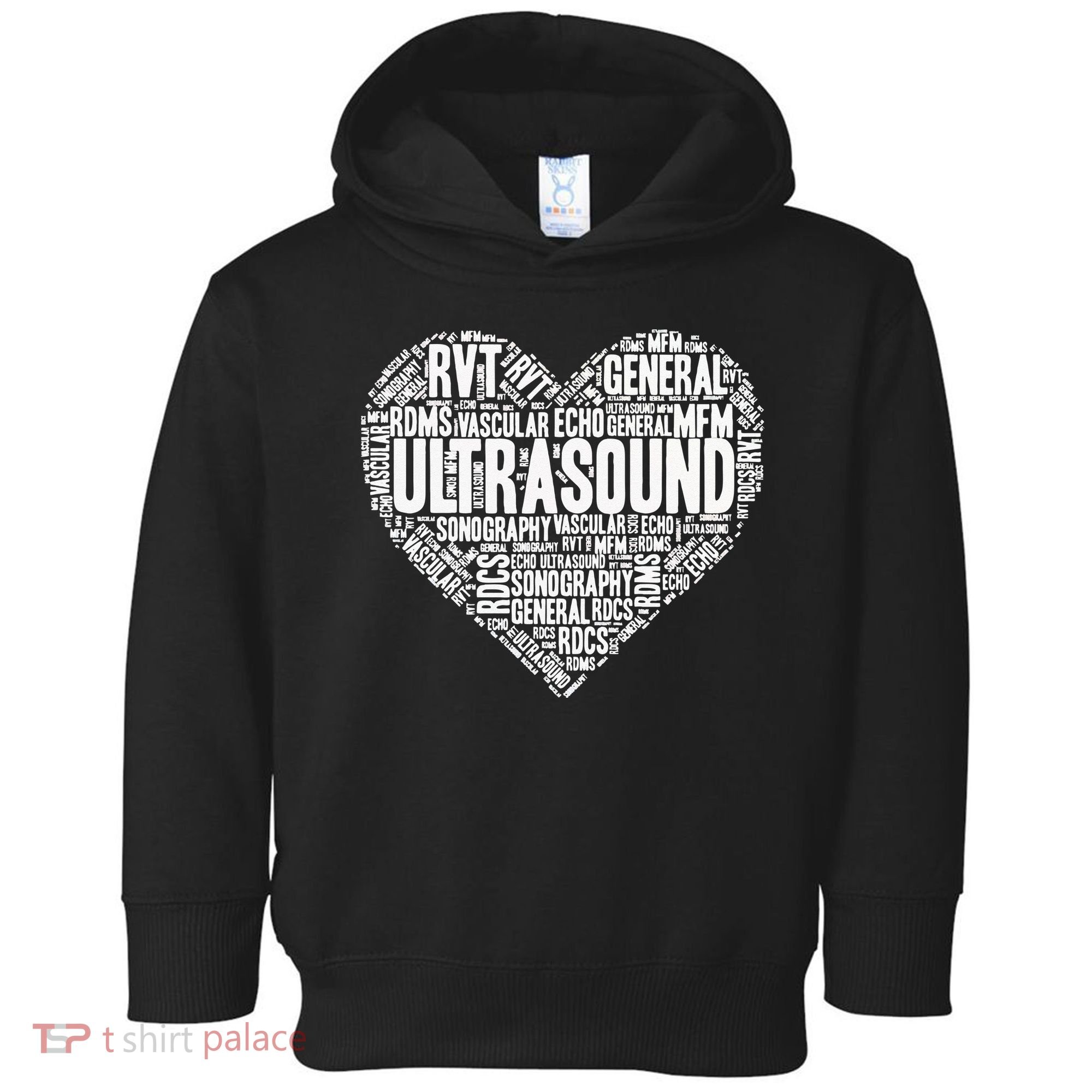 Ultrasound Tech Sonographer Radiology Sonography Heart 2 Toddler Hoodie