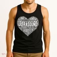 Ultrasound Tech Sonographer Radiology Sonography Heart 2 Tank Top thumb 3