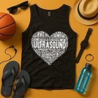 Ultrasound Tech Sonographer Radiology Sonography Heart 2 Tank Top thumb 4