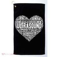 Ultrasound Tech Sonographer Radiology Sonography Heart 2 Golf Towel thumb 0