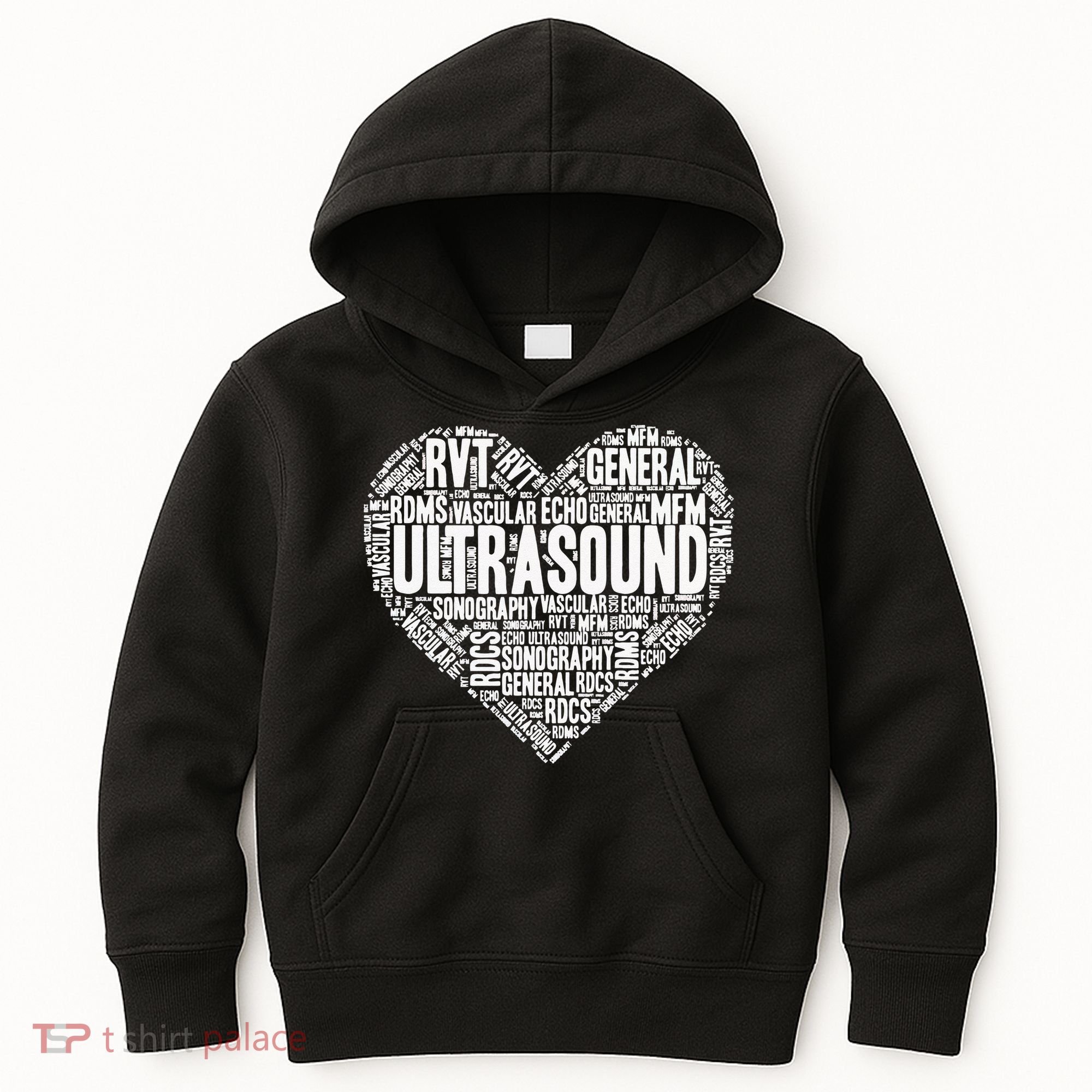 Ultrasound Tech Sonographer Radiology Sonography Heart 2 Kids Hoodie