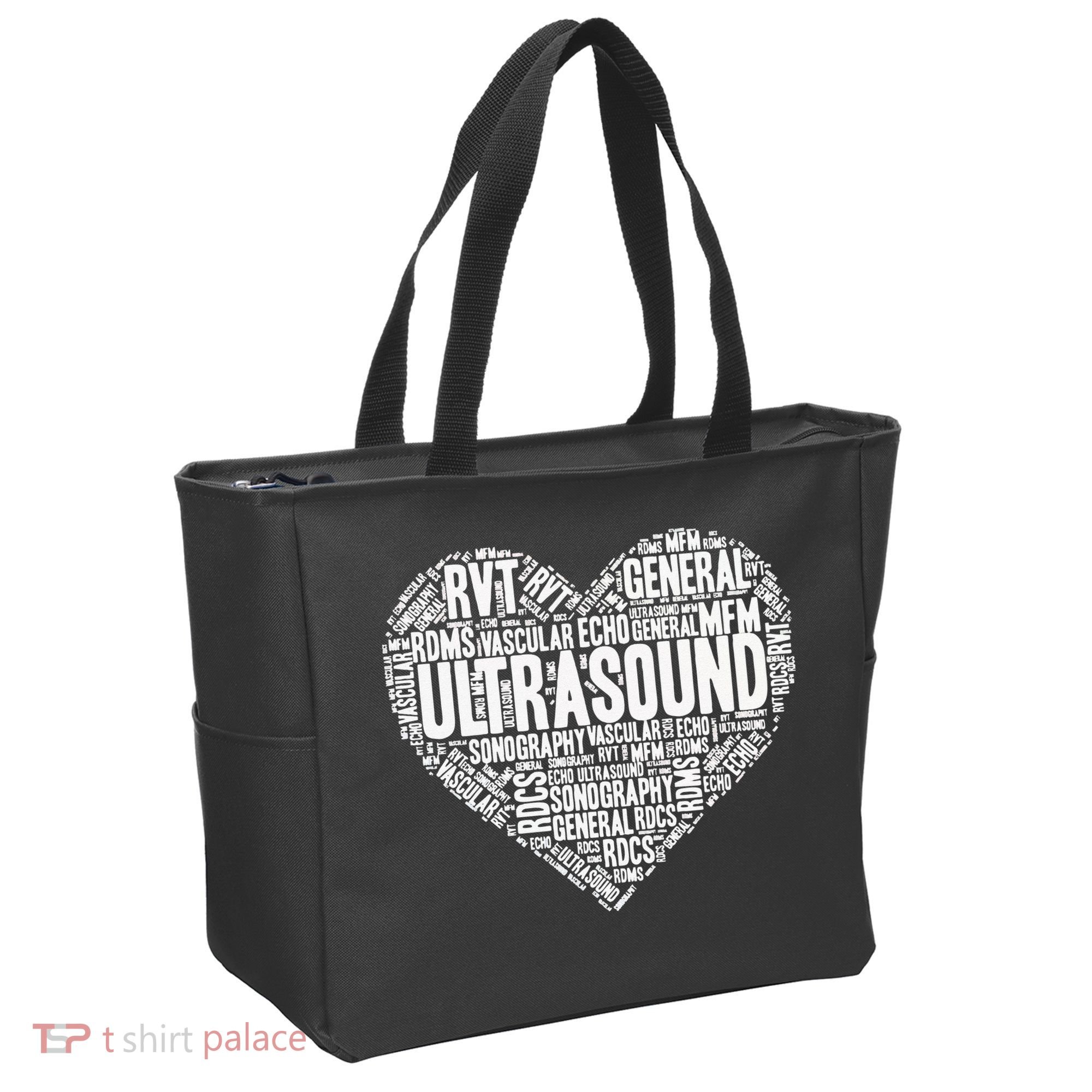 Ultrasound Tech Sonographer Radiology Sonography Heart 2 Tote Bag