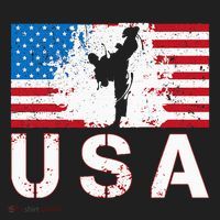 Usa Taekwondo Team American Flag Us Martial Women's Sweatshirt thumb 2