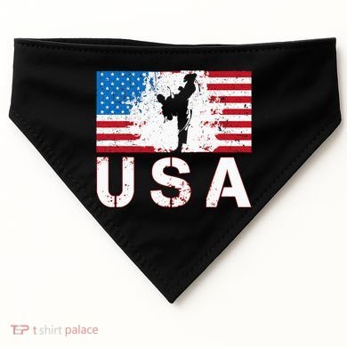 Usa Taekwondo Team American Flag Us Martial USA-Made Doggie Bandana
