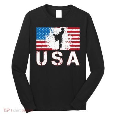 Usa Taekwondo Team American Flag Us Martial Long Sleeve Shirt