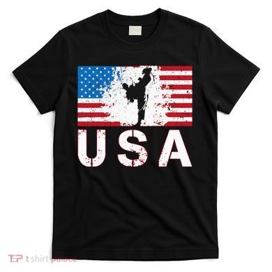 Usa Taekwondo Team American Flag Us Martial T-Shirt