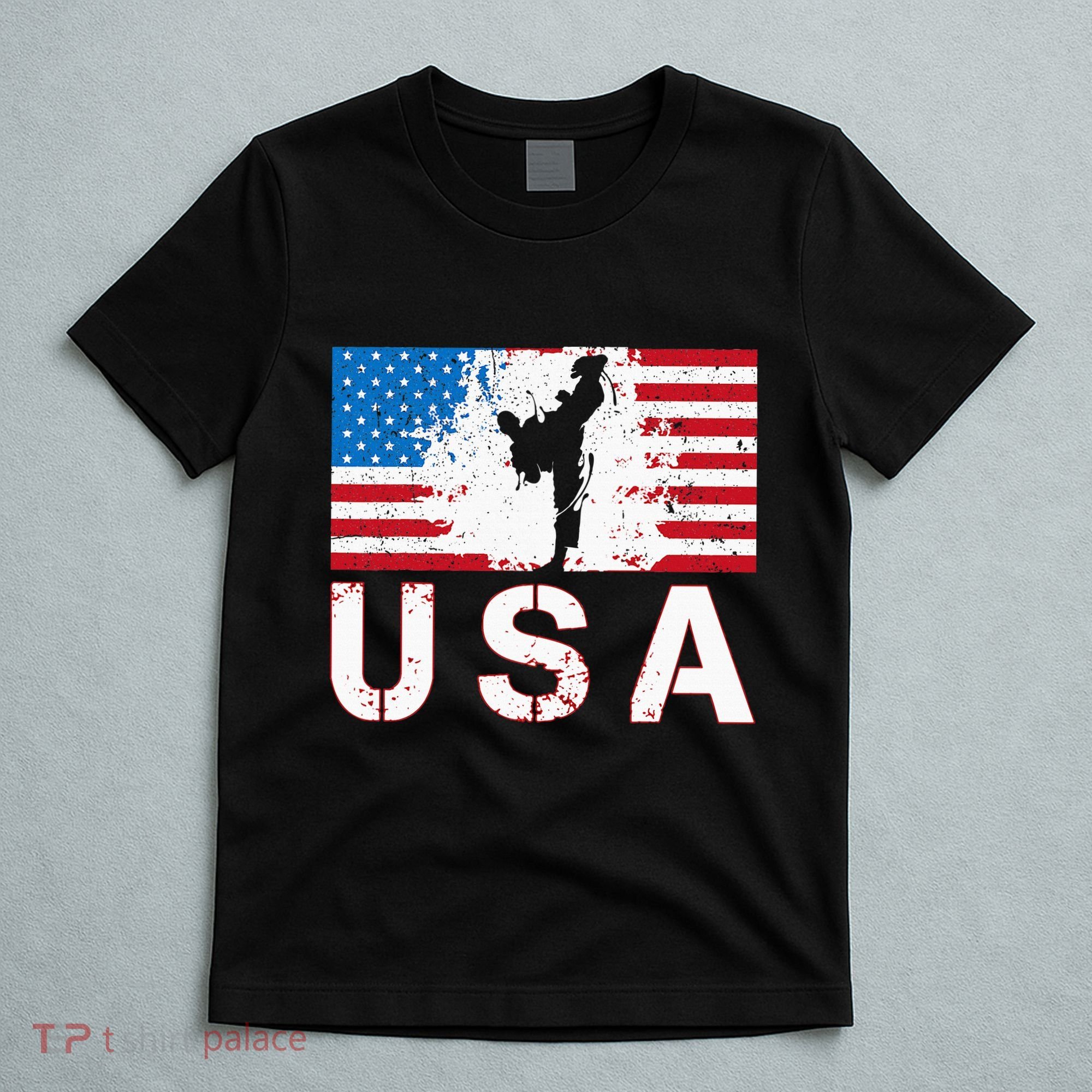 Usa Taekwondo Team American Flag Us Martial T-Shirt
