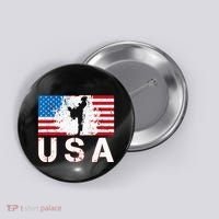 Usa Taekwondo Team American Flag Us Martial Button thumb 0
