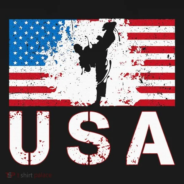 Usa Taekwondo Team American Flag Us Martial Button