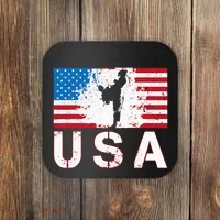 Usa Taekwondo Team American Flag Us Martial Coaster thumb 0